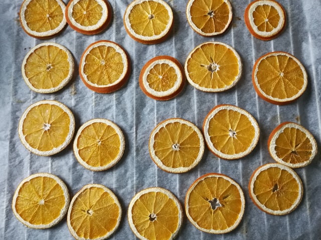 sušení pomerančů v troubě